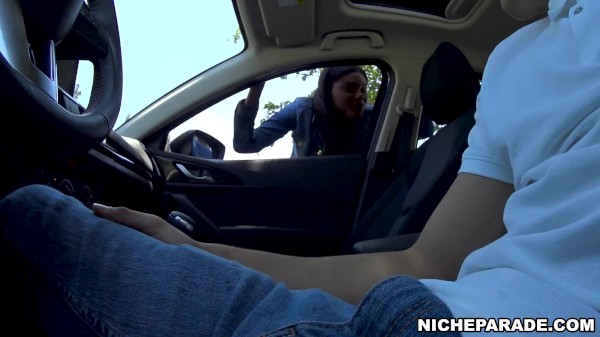 NICHE PARADE - Ebony Ho In Denim Jacket Sucks My Dick For 0 In Car Porn Photo with Yara Skye naked