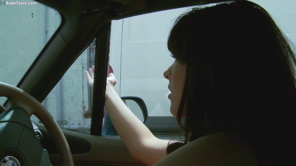 Let Me In: Babe Drives To Guys House To Get Some Dick