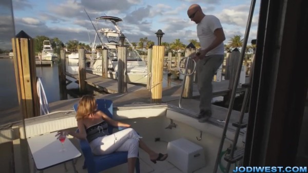 Jodi West Films: Handy Boat Man - All Hands On Dick Porn Photo with Jodi West naked