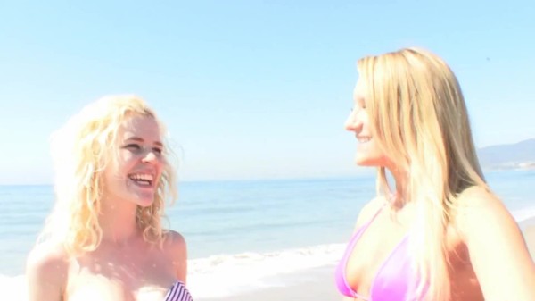 Cali and catie are hot and horny blonde lesbians