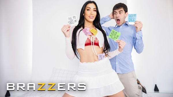 BRAZZERS - Sexy Clea Slowly Stripped On Her Clothes And Gave BF A Sloppy Dick Deep Throat Suck